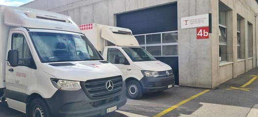 Aussenansicht des Logistikstandorts Chur der Hilfsorganisation Tischlein deck dich. 