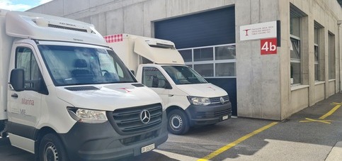 Aussenansicht des Logistikstandorts Chur der Hilfsorganisation Tischlein deck dich. 